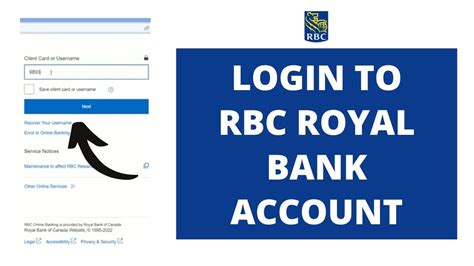royal bank account fees